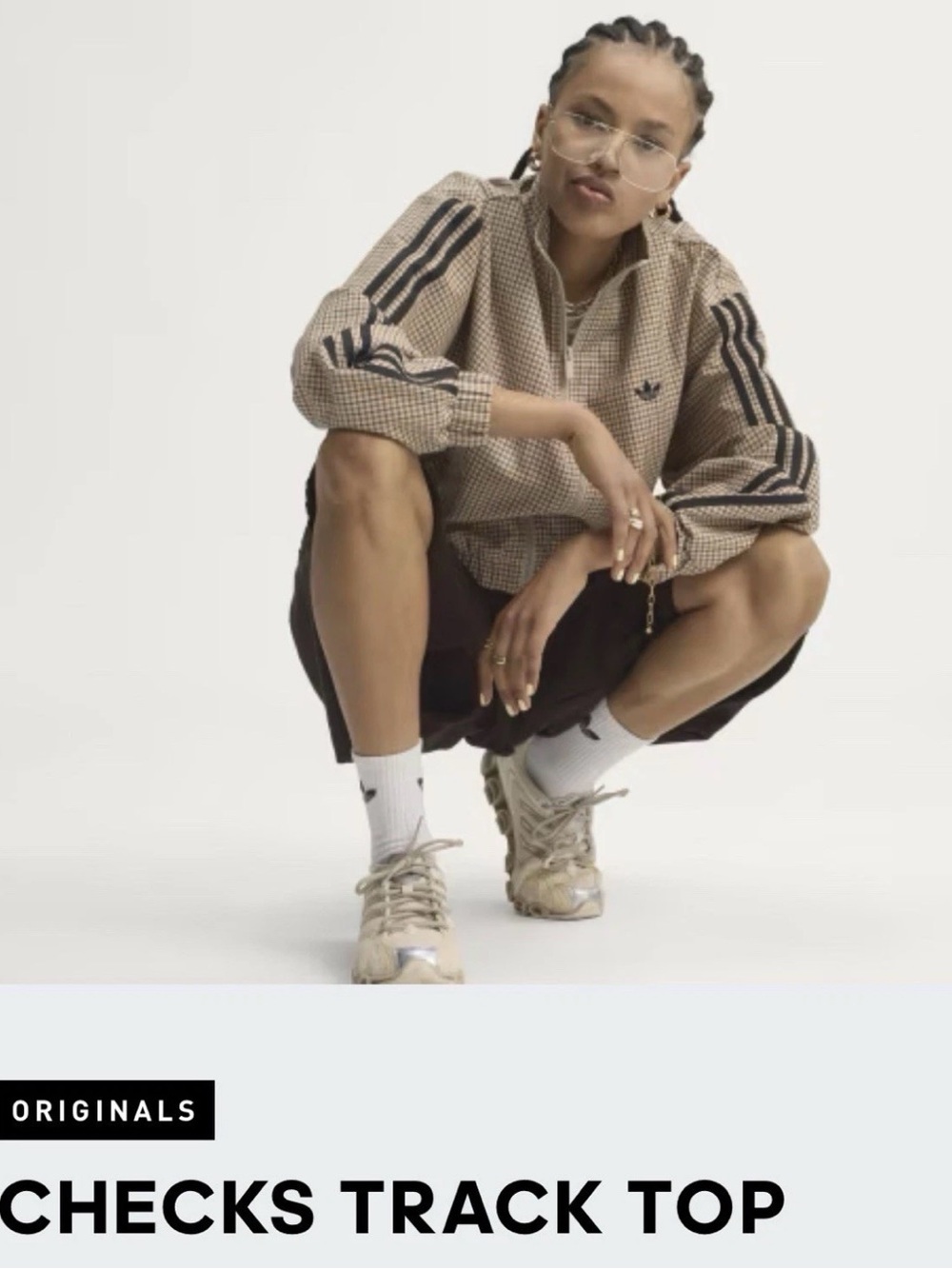 SOLD OUT-  Adidas Originals Checks Track Top Medium